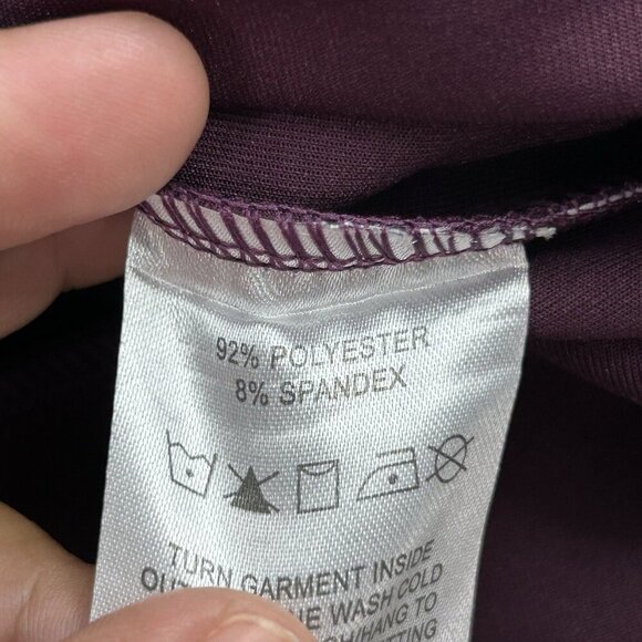 Nicole Miller Sport Sweatshirt Womens Small Purple Long Sleeve Crewneck Top - Picture 8 of 9